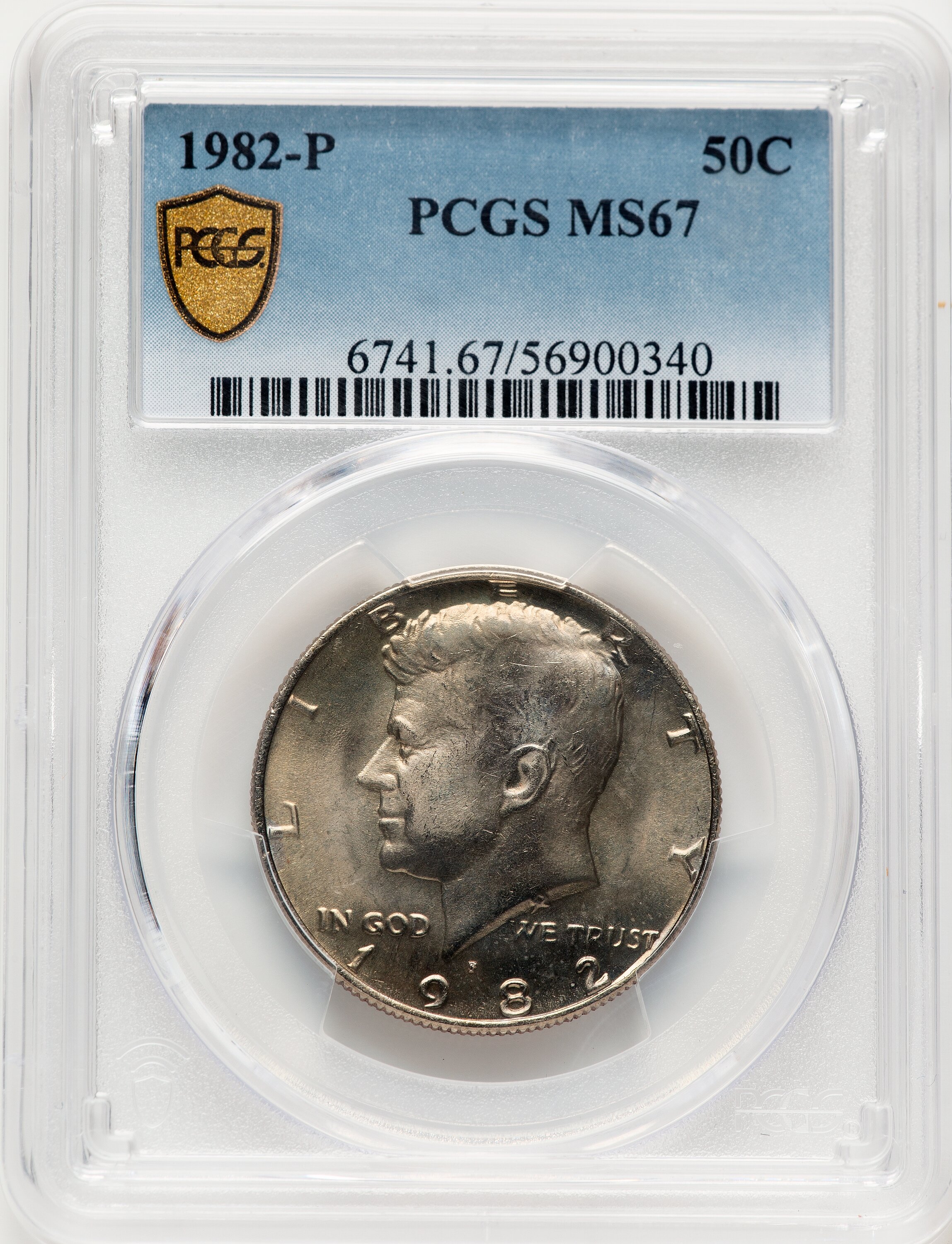 1982-P 50C, MS PCGS Secure 67 PCGS