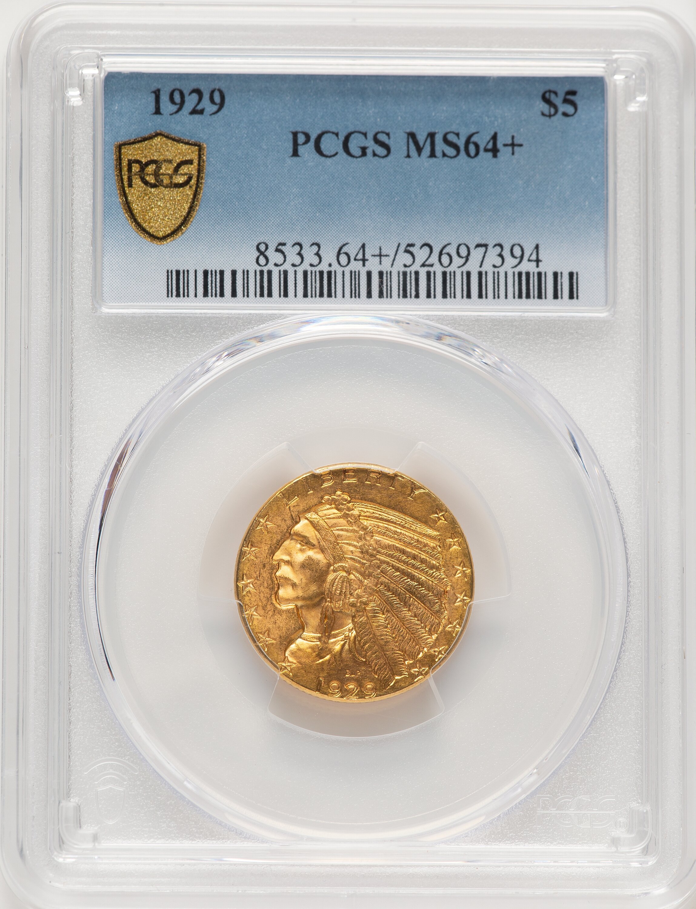1929 $5 PCGS Secure PCGS Plus 64 PCGS
