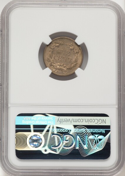 1858 1C SM LETTERS 61 NGC