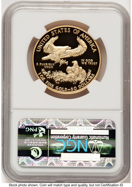 2011-W Proof Gold Eagle 1 oz ER Blue 70 NGC