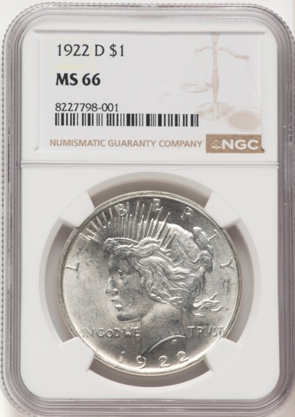 1922-D S$1 66 NGC