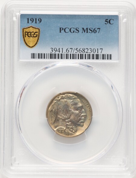 1919 5C PCGS Secure 67 PCGS