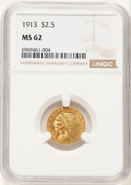 1913 $2 1/2 62 NGC