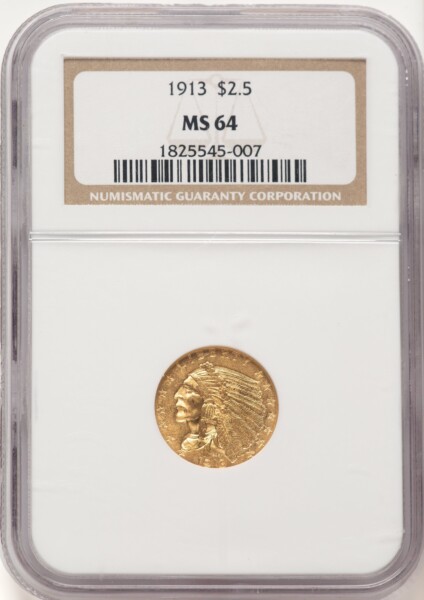 1913 $2 1/2 64 NGC
