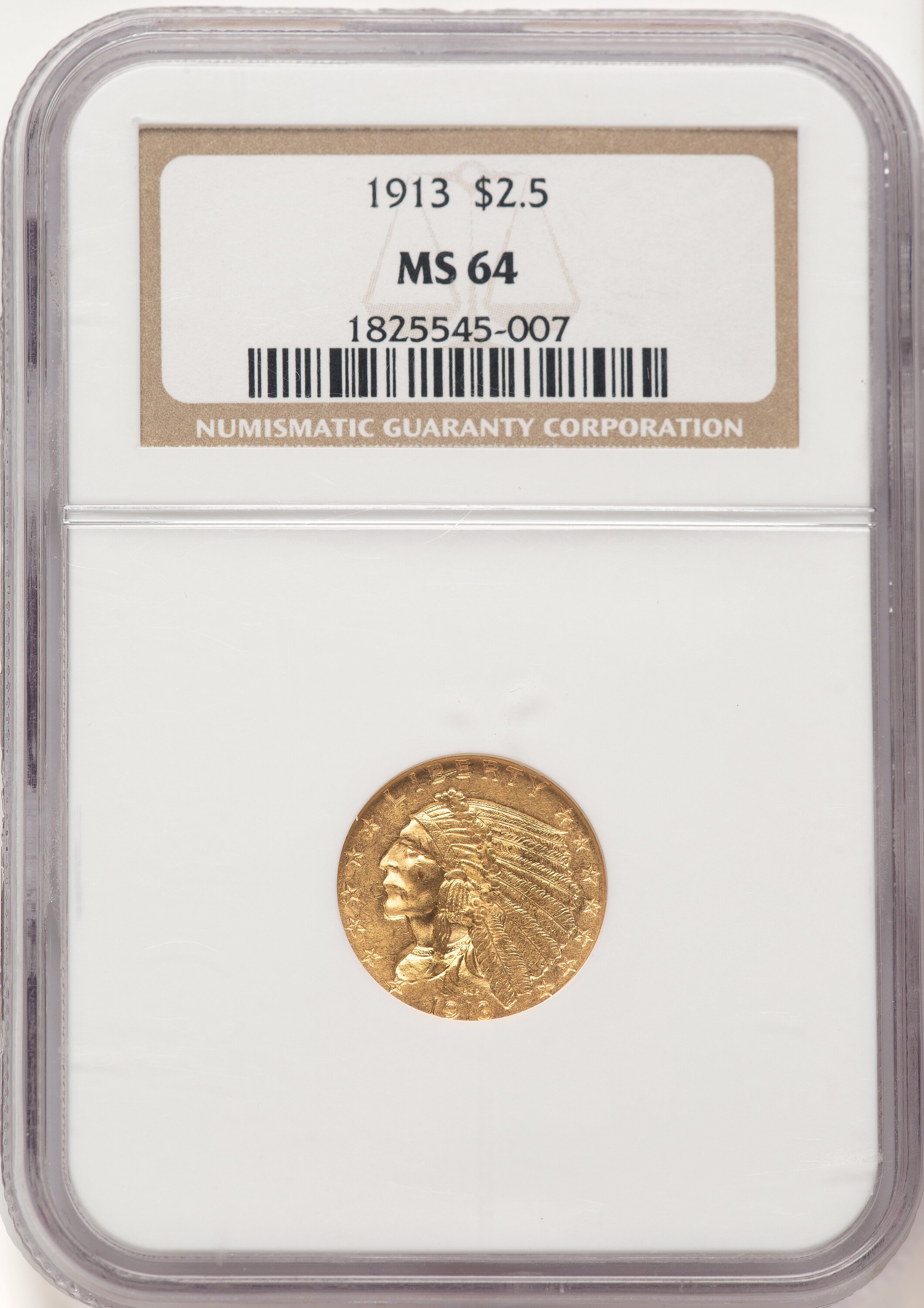 1913 $2 1/2 64 NGC