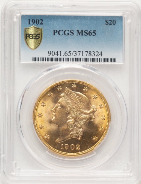 1902 $20 PCGS Secure 65 PCGS