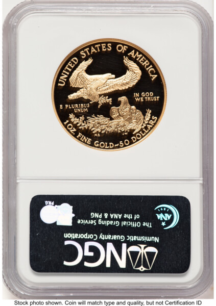 2007-W Proof Gold Eagle 1 oz Brown Label 70 NGC