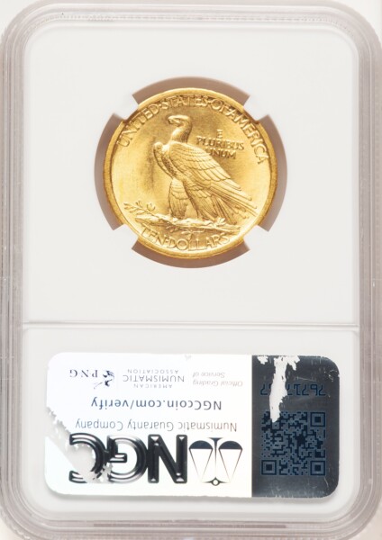 1907 $10 No Motto 65 NGC