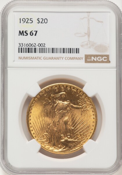 1925 $20 67 NGC