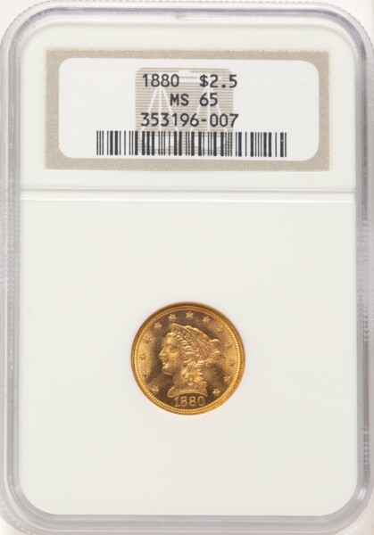 1880 $2 1/2 65 NGC