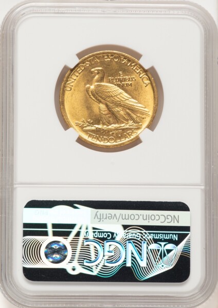 1908 $10 NO MOTTO 64 NGC