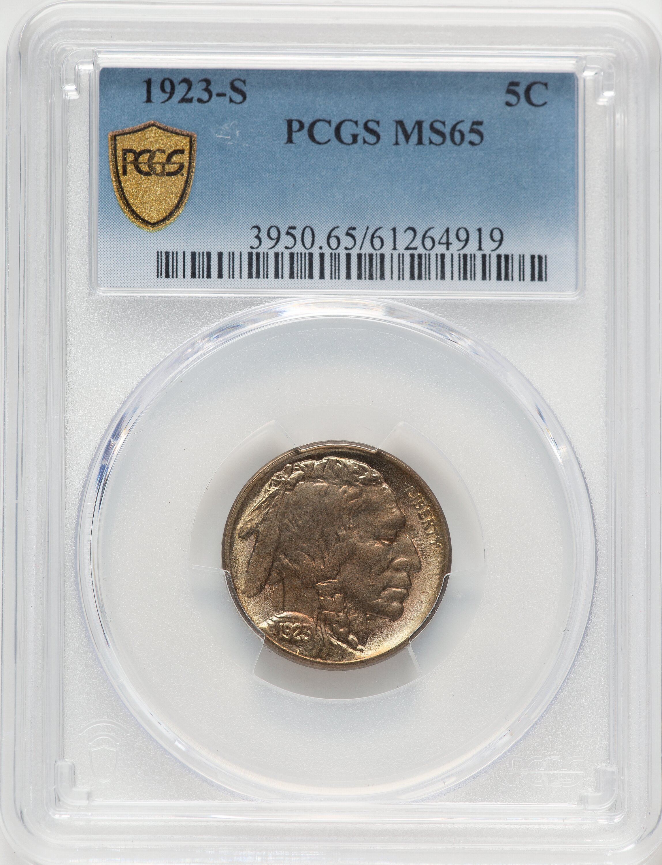 1923-S 5C PCGS Secure 65 PCGS