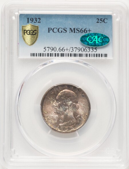 1932 25C CAC PCGS Secure PCGS Plus 66 PCGS