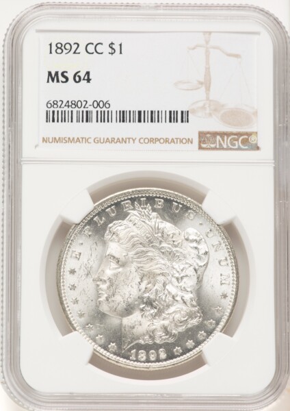 1892-CC S$1 64 NGC