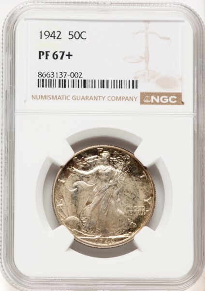 1942 50C NGC Plus 67 NGC