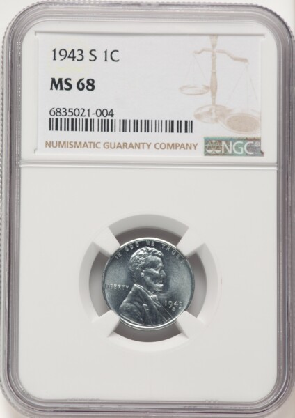 1943-S 1C 68 NGC