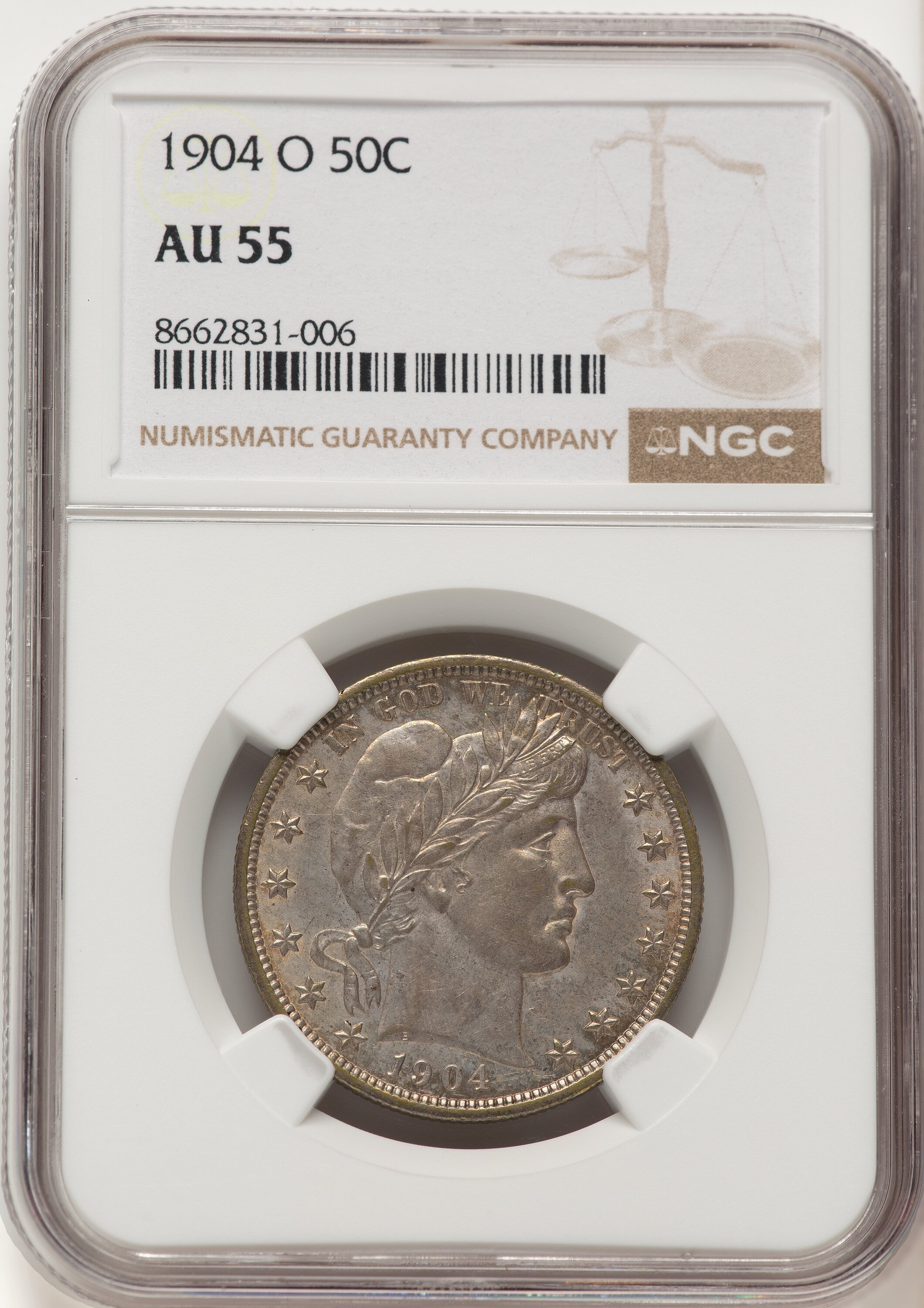 1904-O 50C 55 NGC