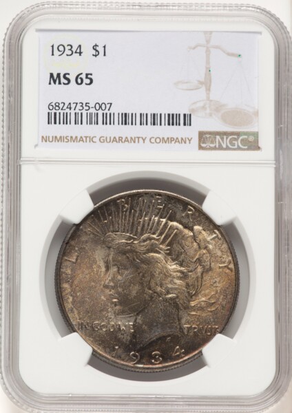 1934 S$1 65 NGC