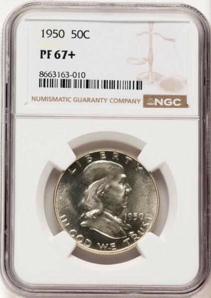 1950 50C NGC Plus 67 NGC