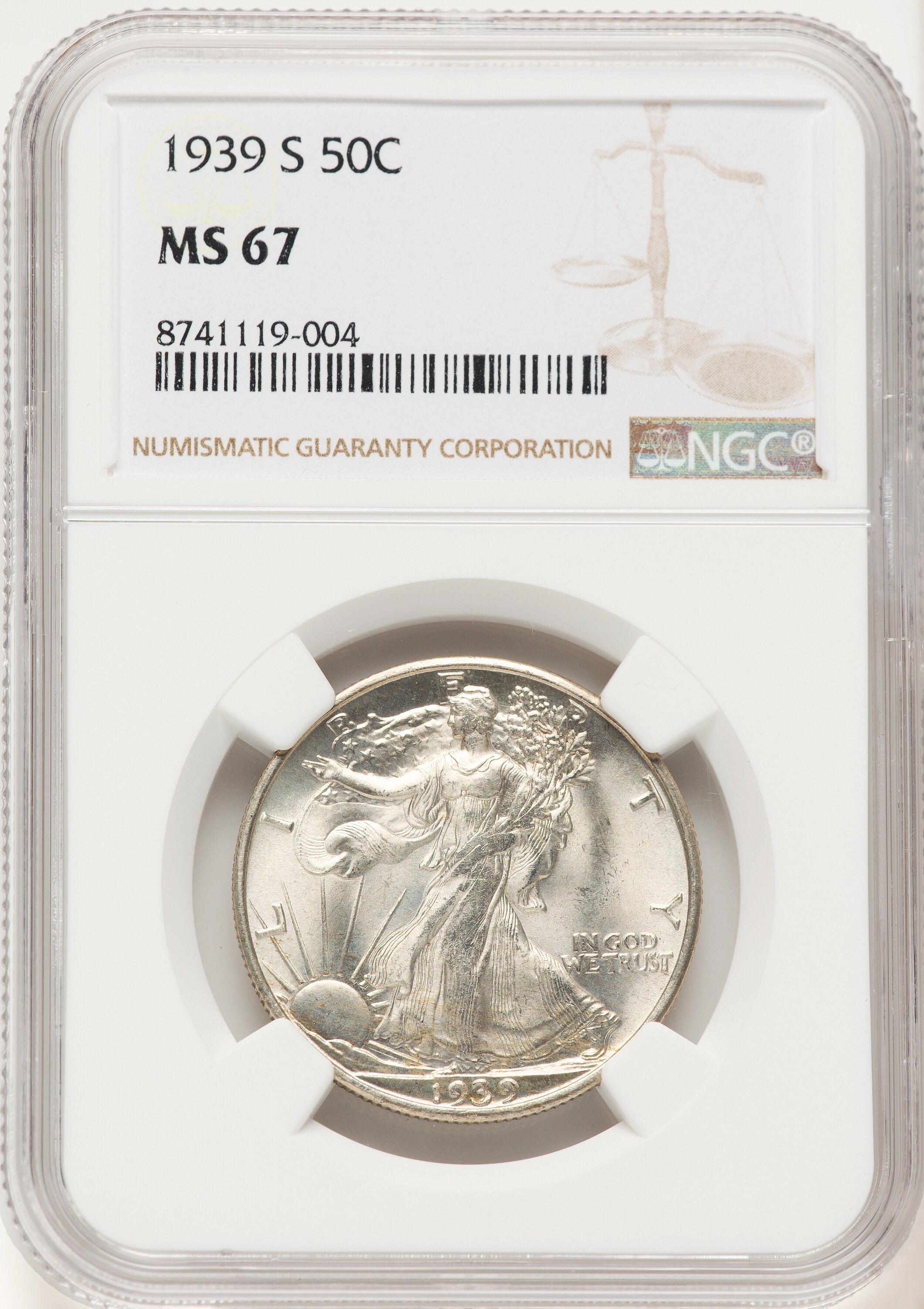 1939-S 50C 67 NGC
