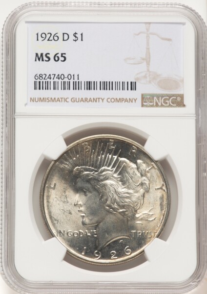 1926-D S$1 65 NGC