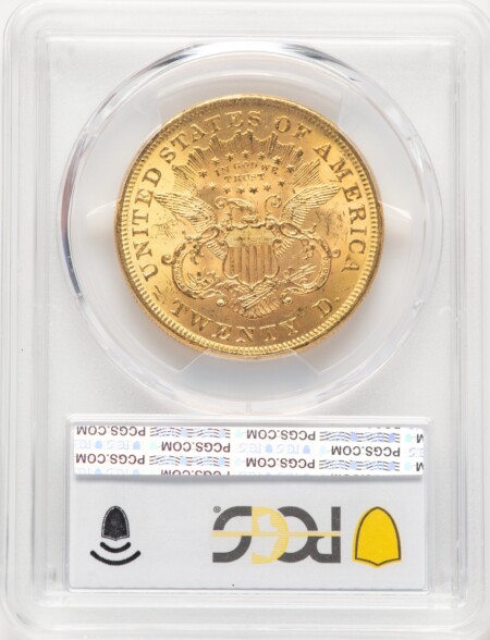 1873 $20 OPEN 3 PCGS Secure 64 PCGS