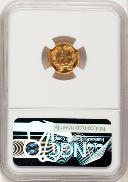 1880 G$1, PL 67 NGC