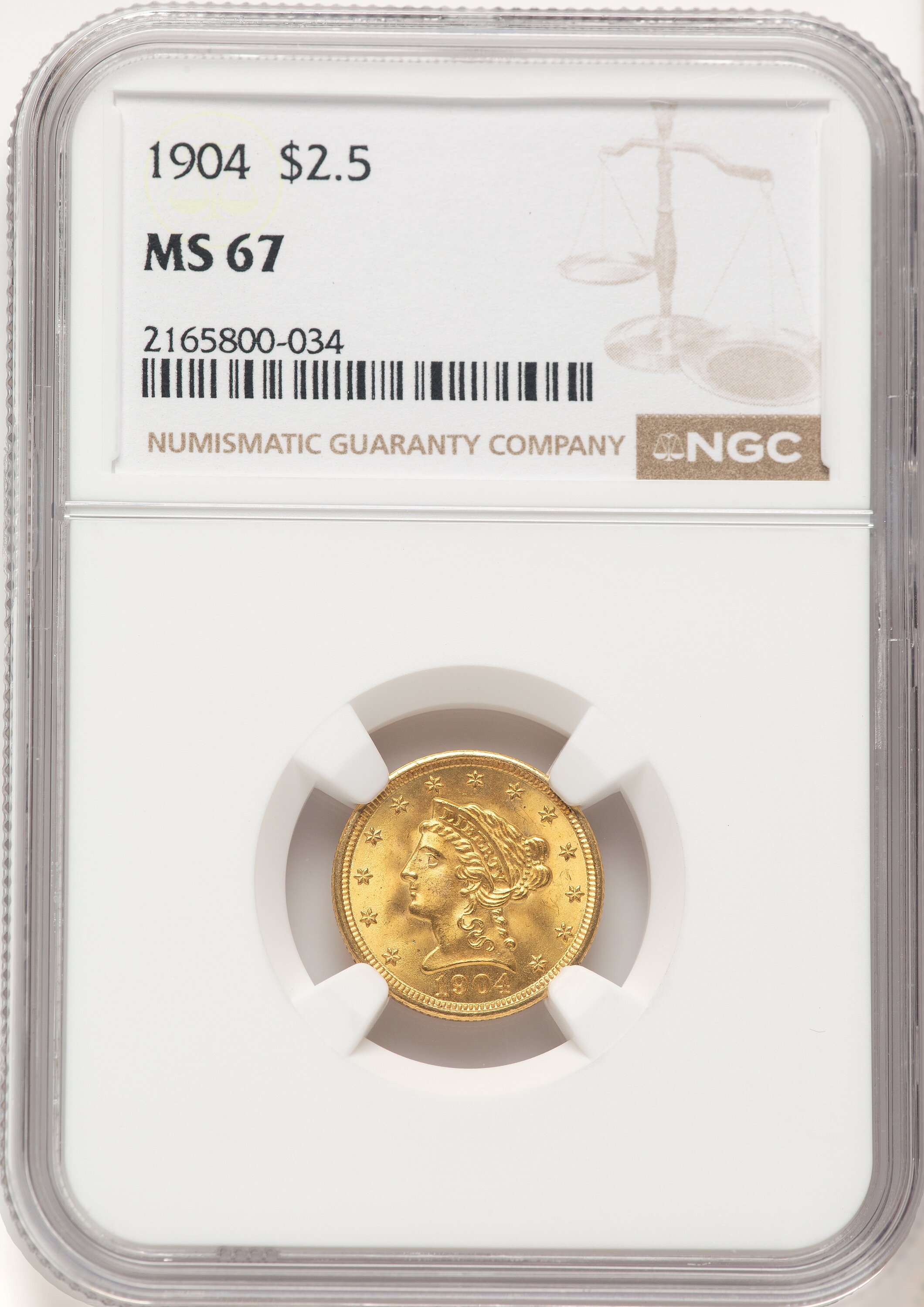 1904 $2 1/2 67 NGC