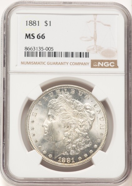 1881 S$1 66 NGC