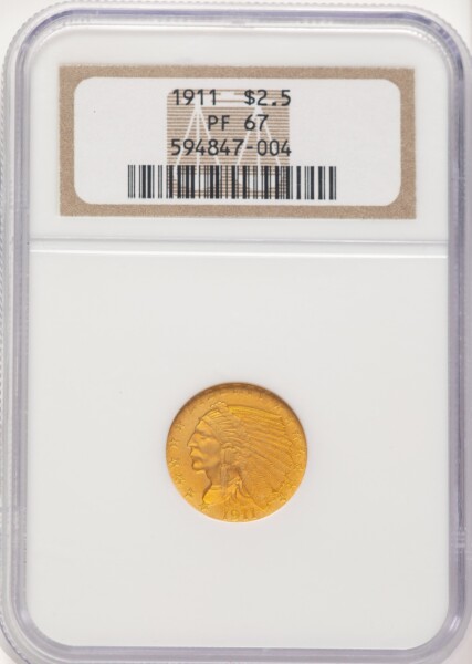 1911 $2 1/2 67 NGC