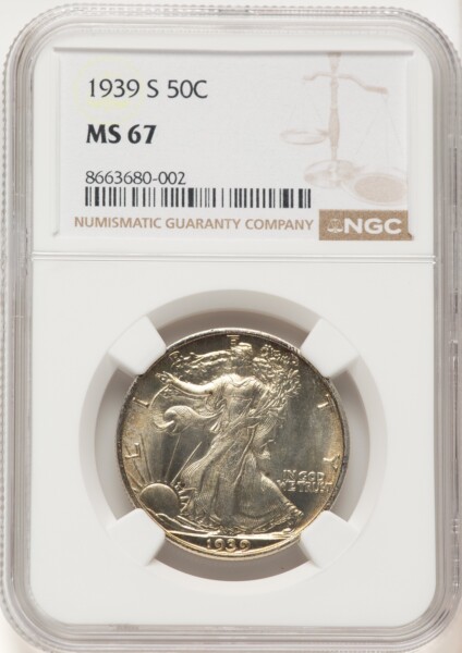 1939-S 50C 67 NGC