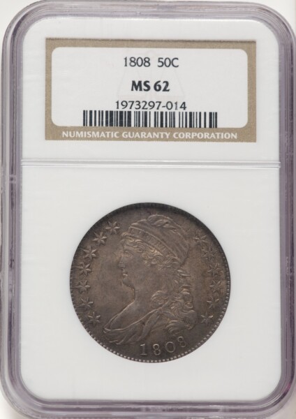 1808 50C, MS 62 NGC