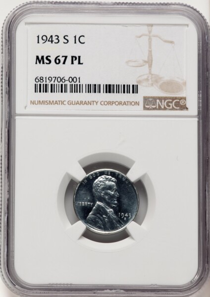 1943-S 1C 67 NGC
