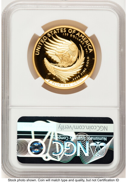 2025-W G$100 American Liberty High Relief, DC FDI Ron Harrigal 70 NGC
