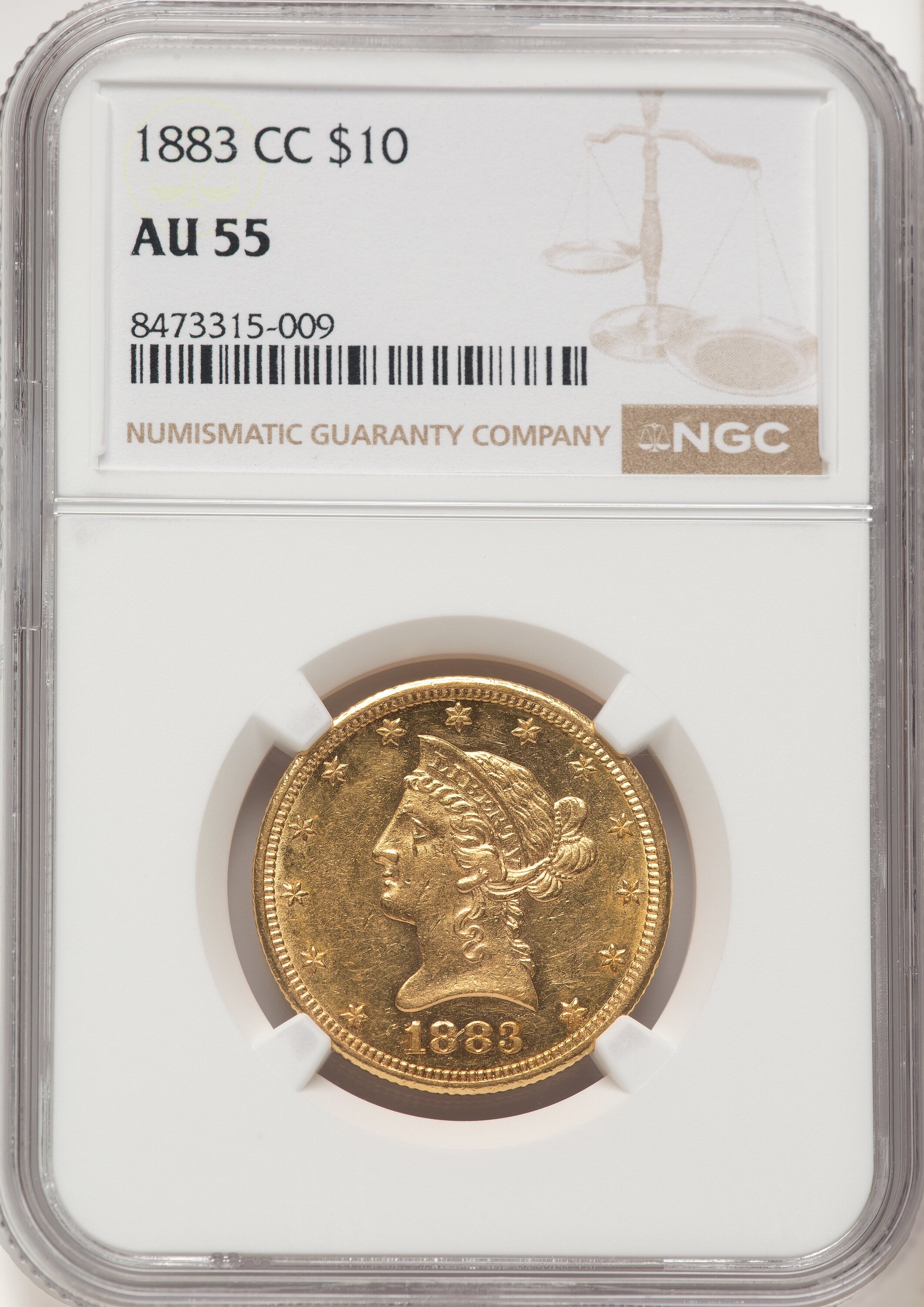 1883-CC $10 55 NGC