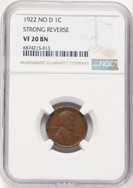 1922 1c FS-401, MS, BN 20 NGC