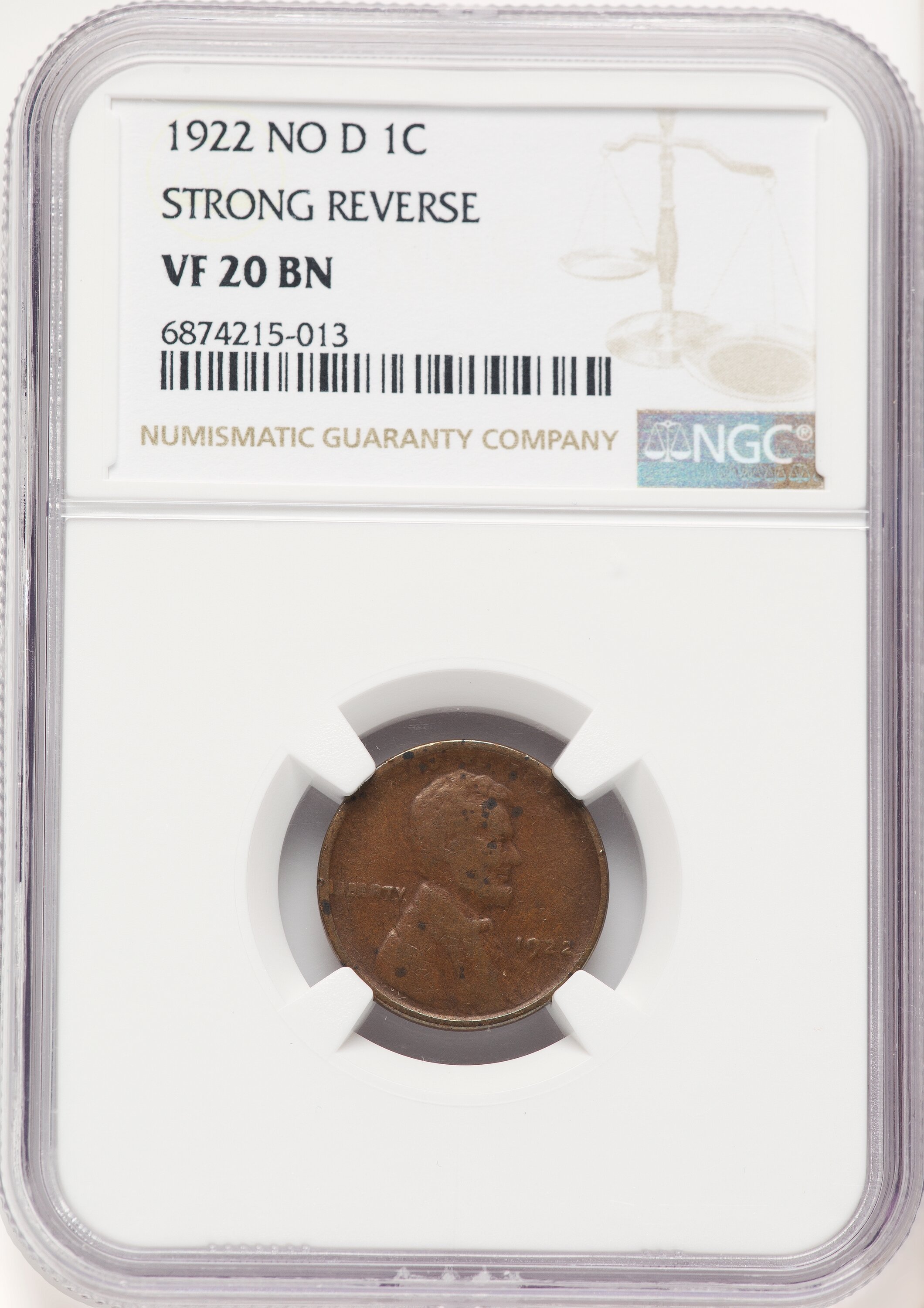 1922 1c FS-401, MS, BN 20 NGC