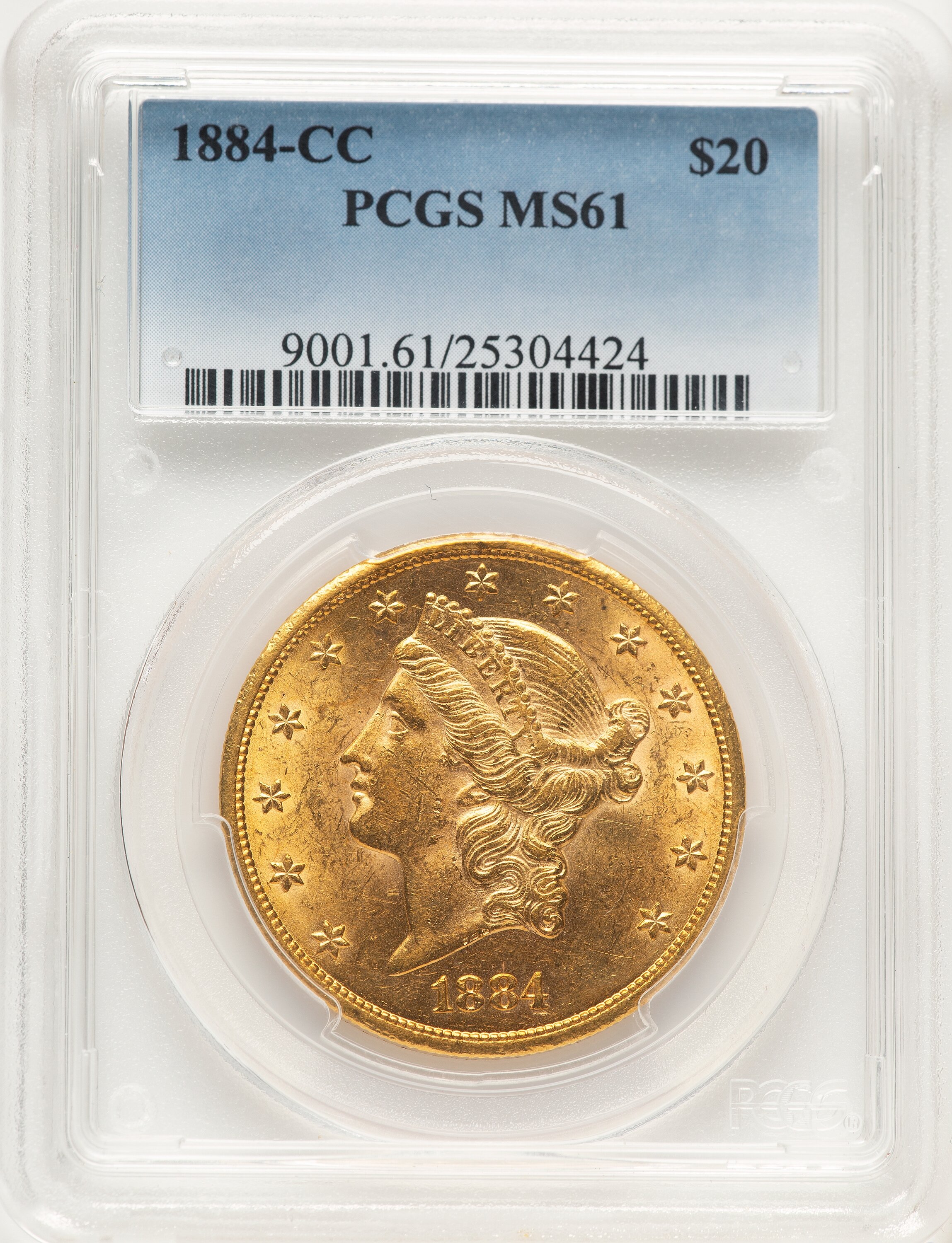 1884-CC $20 61 PCGS