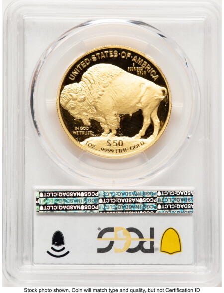 2021-W Proof Gold Buffalo 1 oz Blue Gradient 70 PCGS