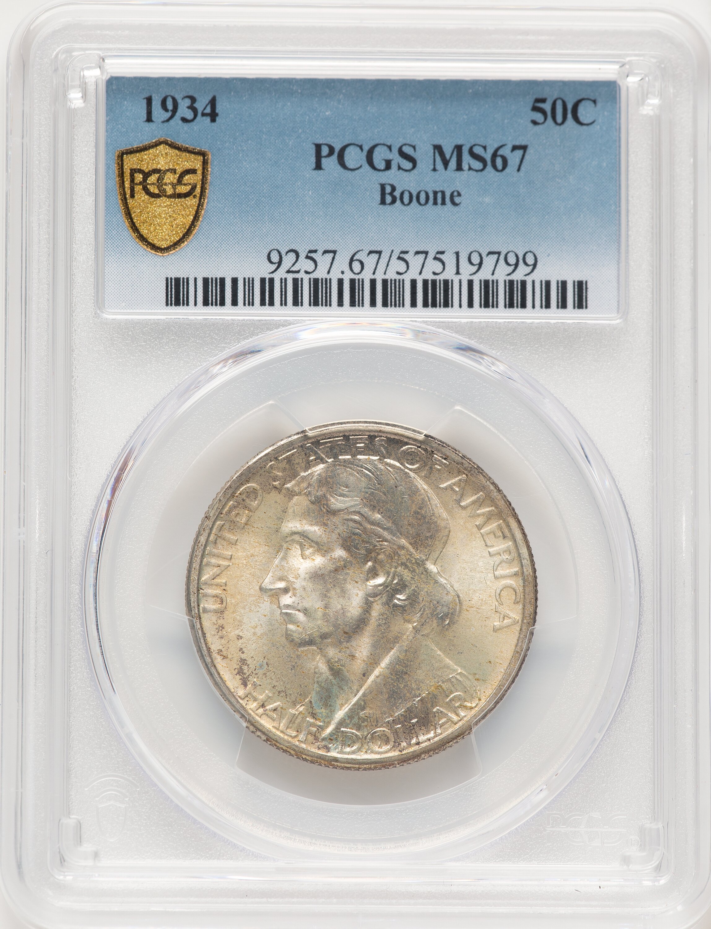 1934 50C Boone, MS PCGS Secure 67 PCGS