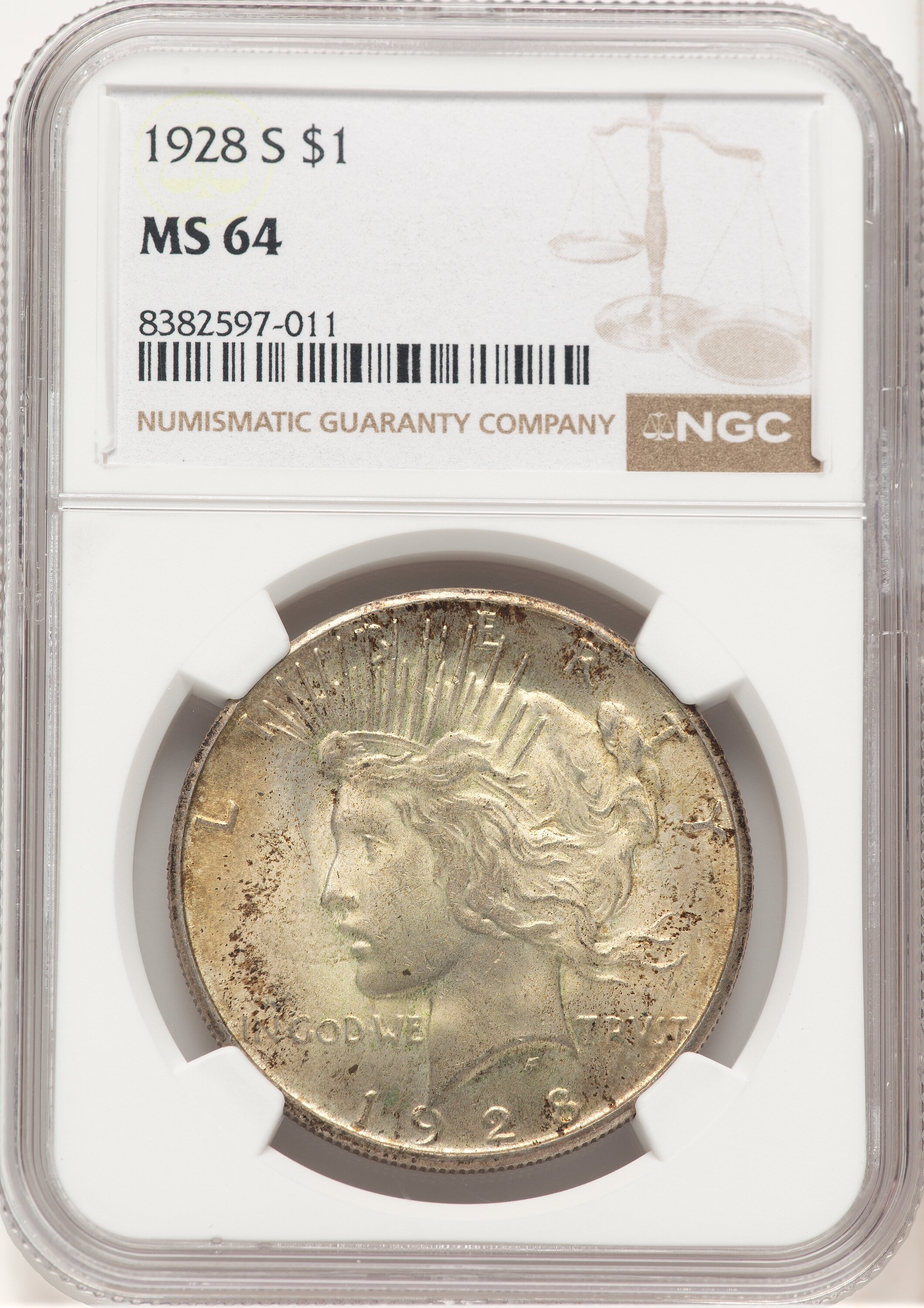 1928-S S$1 64 NGC