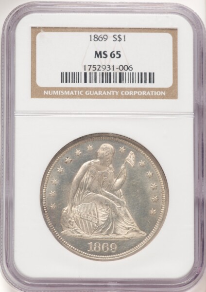 1869 S$1 65 NGC