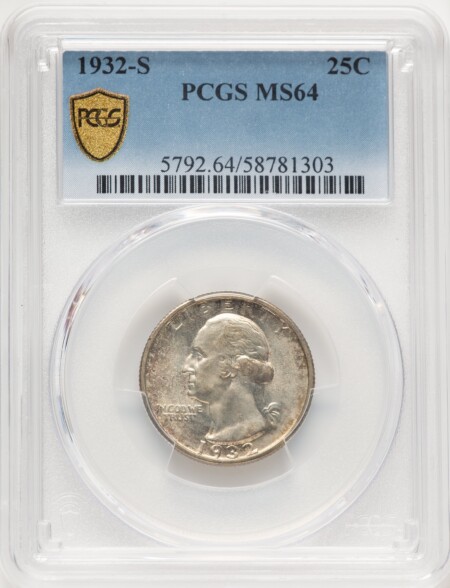1932-S 25C PCGS Secure 64 PCGS