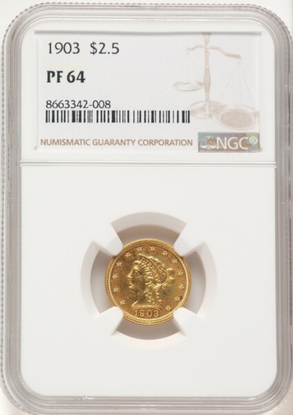 1903 $2 1/2 64 NGC