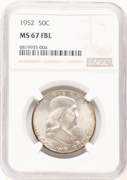 1952 50C, FL 67 NGC