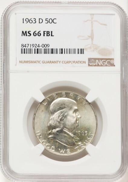 1963-D 50C, FL 66 NGC