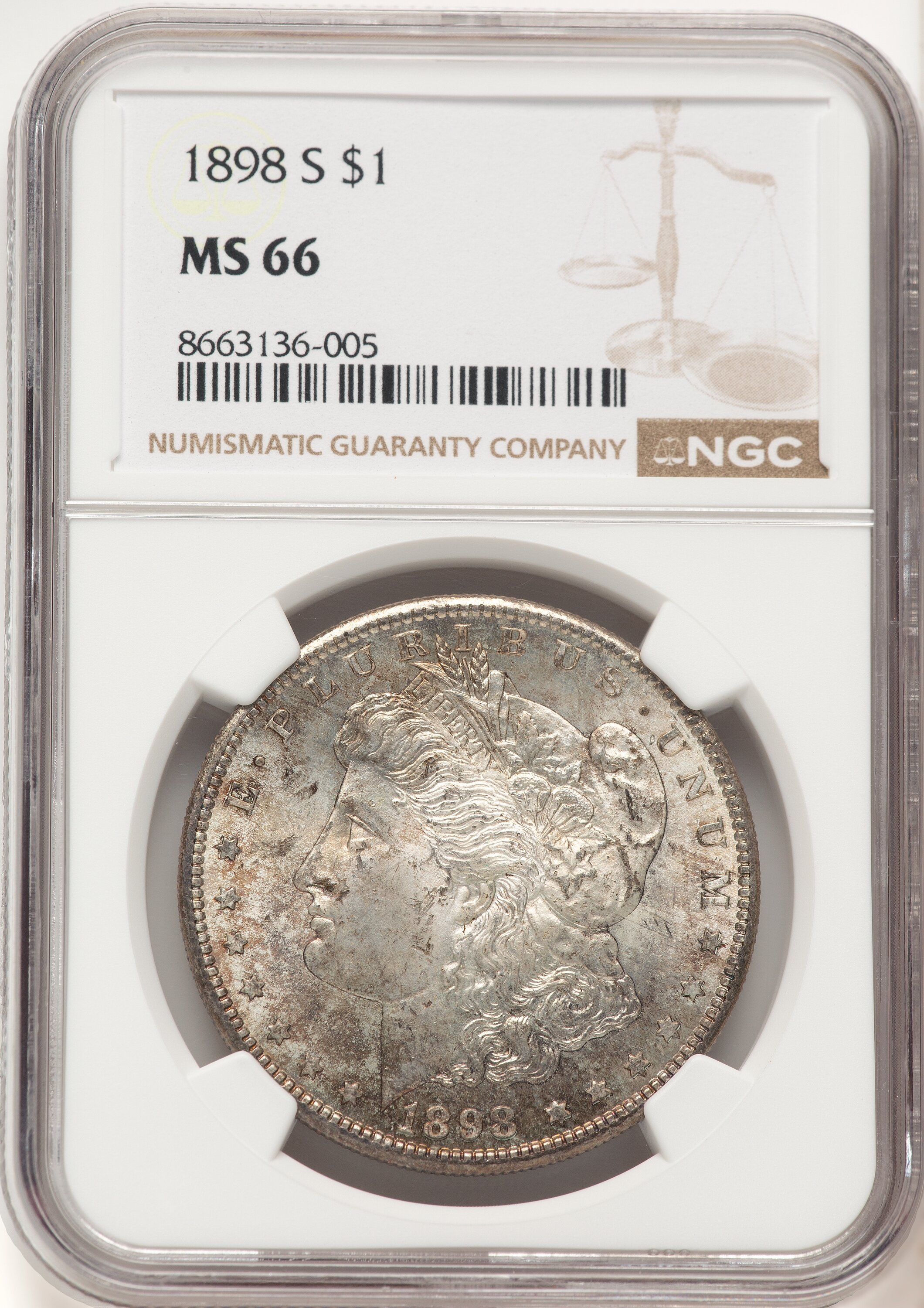 1898-S S$1 66 NGC