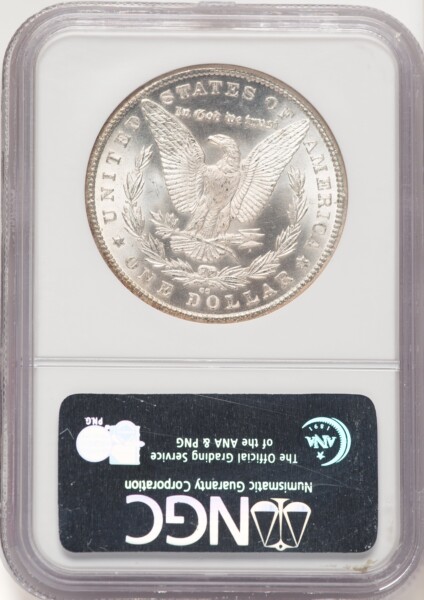 1880-CC $1 VAM-6, 8 Over Low 7, MS 64 NGC