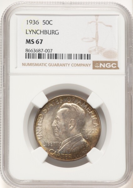 1936 50C Lynchburg, MS 67 NGC