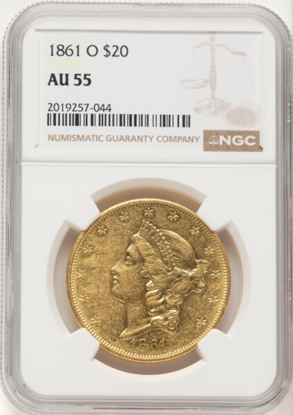 1861-O $20 55 NGC